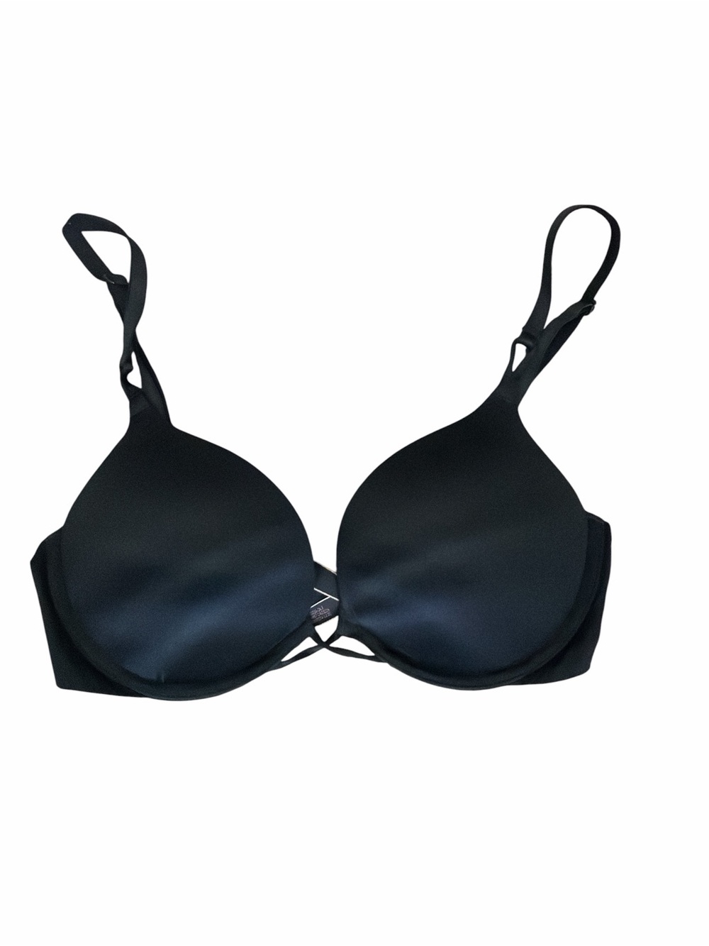 Victoria’s Secret Bombshell Plunge Push Up Bra Black 32C Smooth Padded